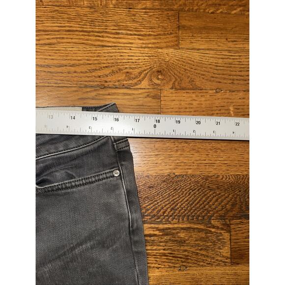 All Saints Bike Shorts Grey Black 31 Slim Fit Short Distressed Cuffed - Picture 7 of 12